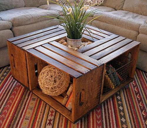 crate coffee table 